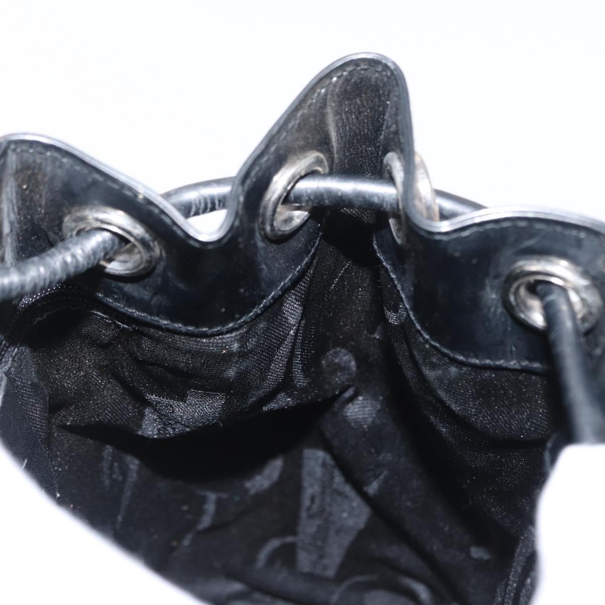 Salvatore Ferragamo Vala Backpack Leather Silver Auth BA8422