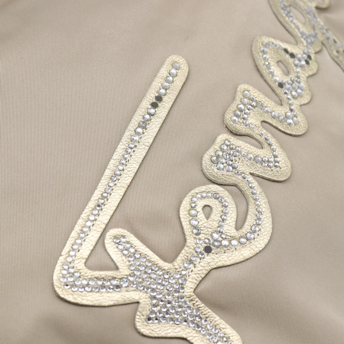 Salvatore Ferragamo Hand Bag Nylon 2way Gold Auth BA8425