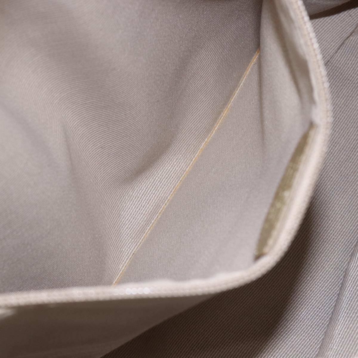 Salvatore Ferragamo Hand Bag Nylon 2way Gold Auth BA8425