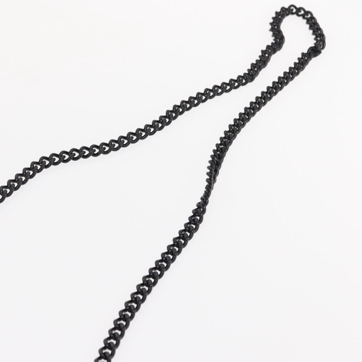 Stella MacCartney Chain Falabella Bag polyester Black Silver 371223 Auth BA8431