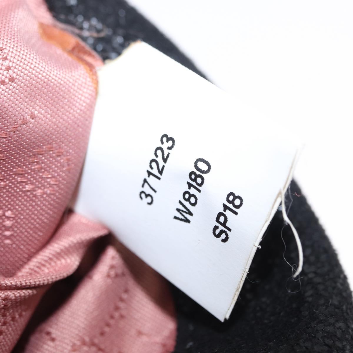 Stella MacCartney Chain Falabella Bag polyester Black Silver 371223 Auth BA8431