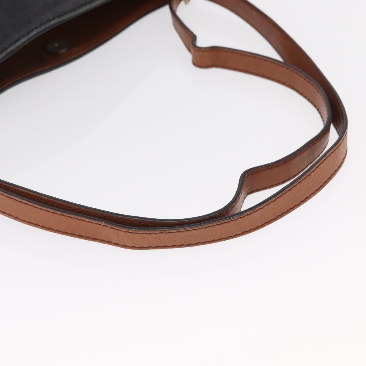 Chloe Shoulder Bag Denim Blue Gold Auth BA8433