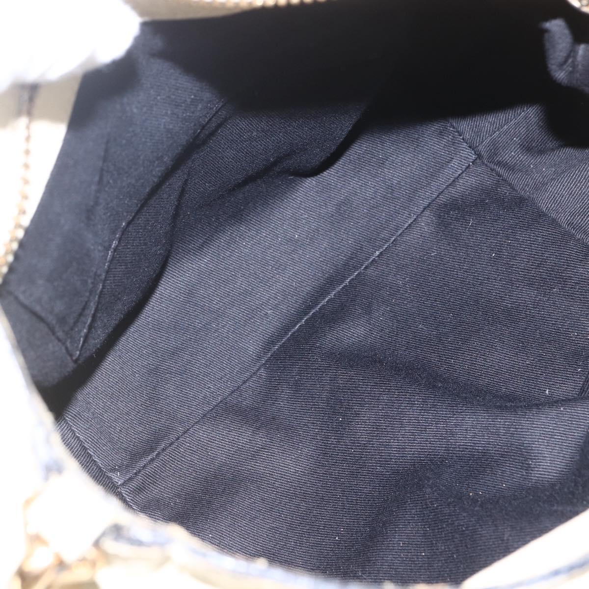 Chloe Etel Hand Bag Leather 2way White Gold Auth BA8435