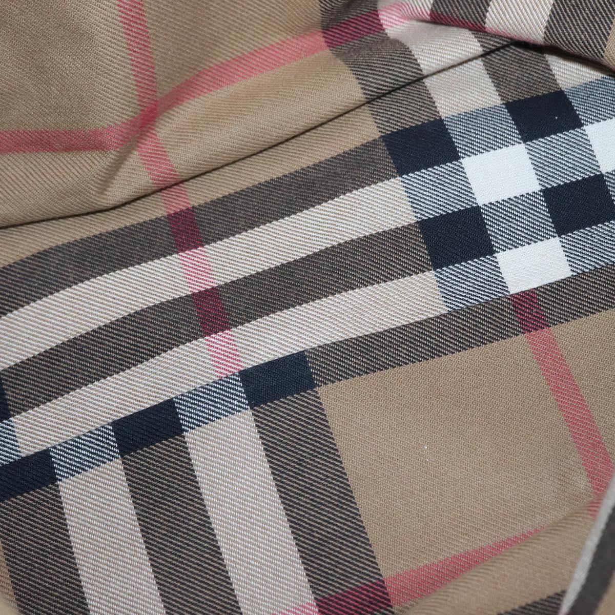 BURBERRY Tote Bag Leather Black Gold Auth BA8445