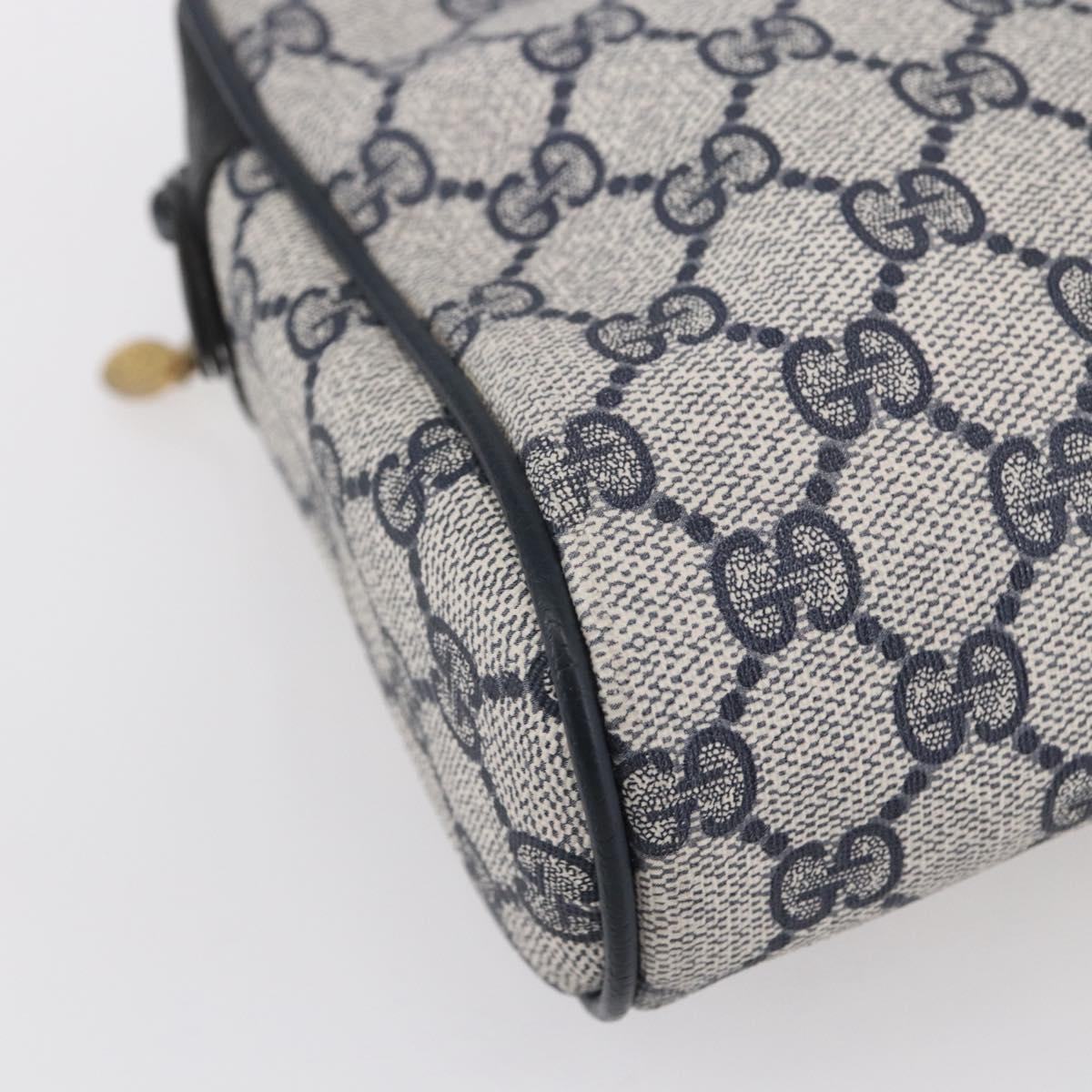 GUCCI GG Canvas Sherry Line Clutch Bag Red Navy 14.014.3553 Auth BA8450