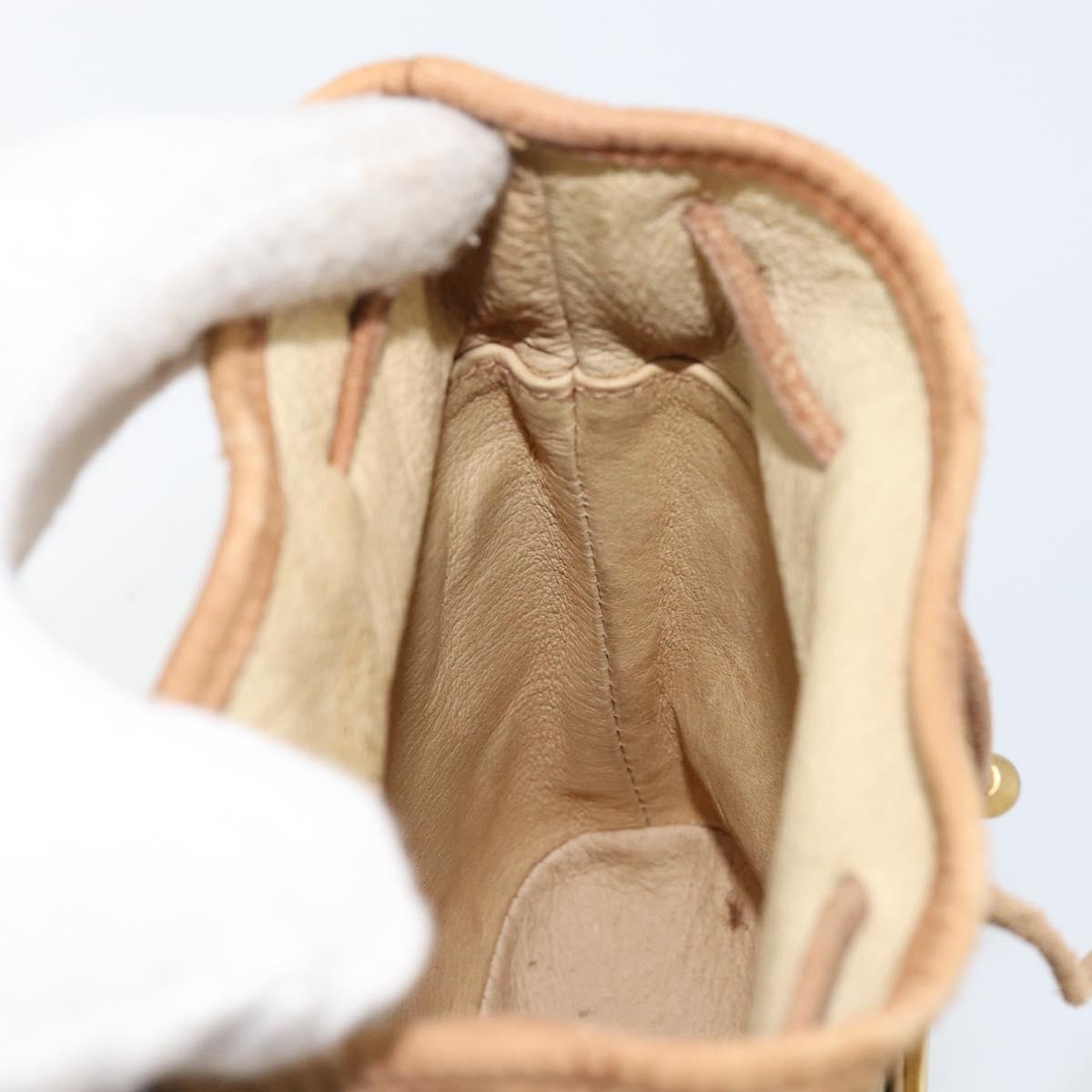 GUCCI GG Supreme Shoulder Bag PVC Beige Gold 001 261 0952 Auth BA8451