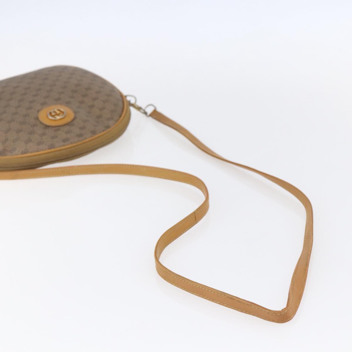 GUCCI Micro GG Supreme Shoulder Bag PVC Beige Gold 007 104 0013 Auth BA8452