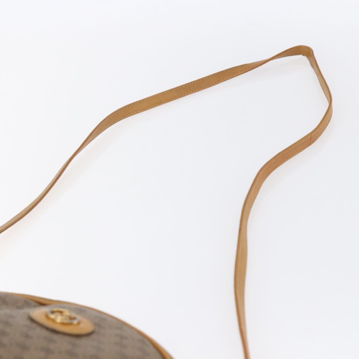 GUCCI Micro GG Supreme Shoulder Bag PVC Beige Gold 007 104 0013 Auth BA8452