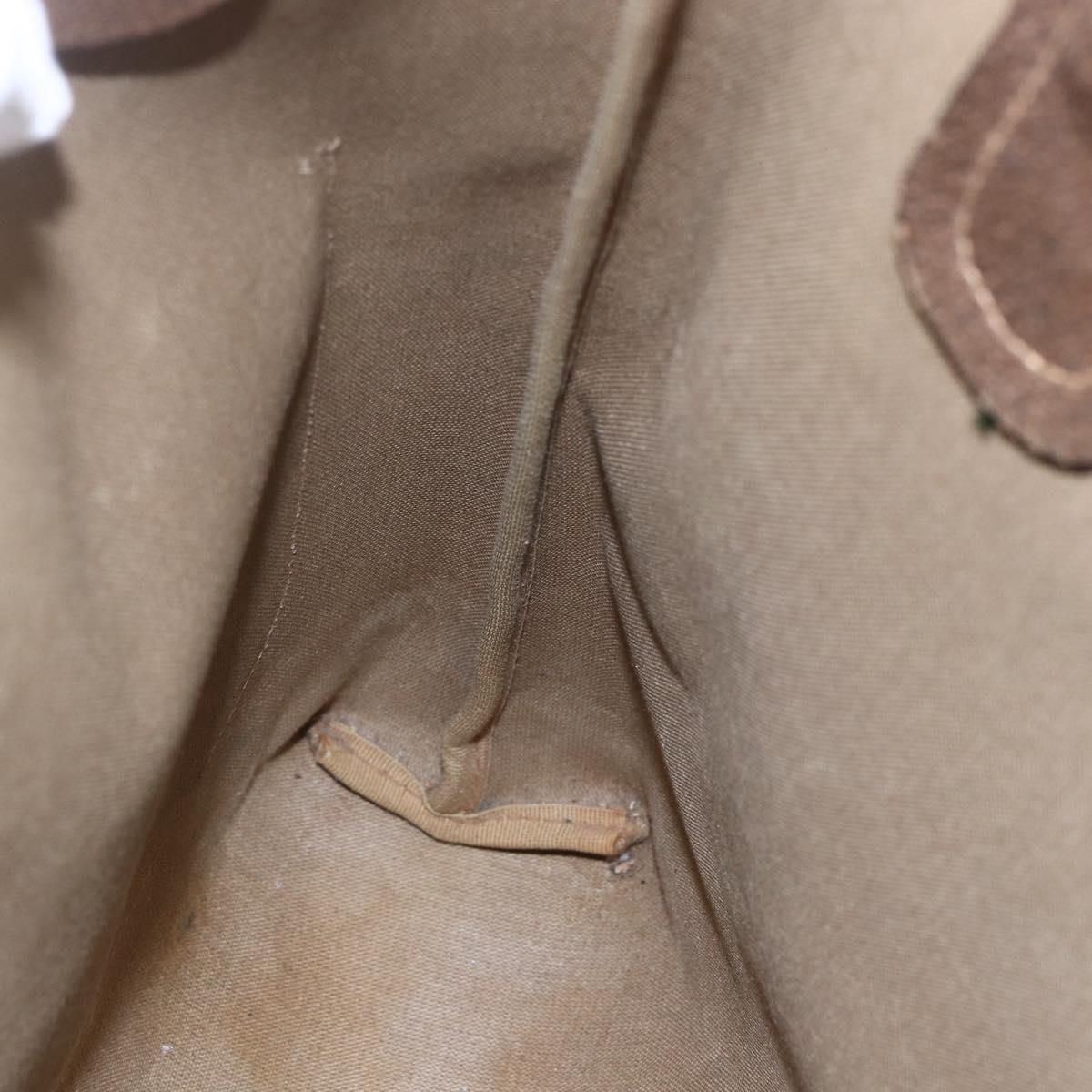 GUCCI GG Supreme Web Sherry Line Tote Bag PVC Beige Gold 39 02 003 Auth BA8453