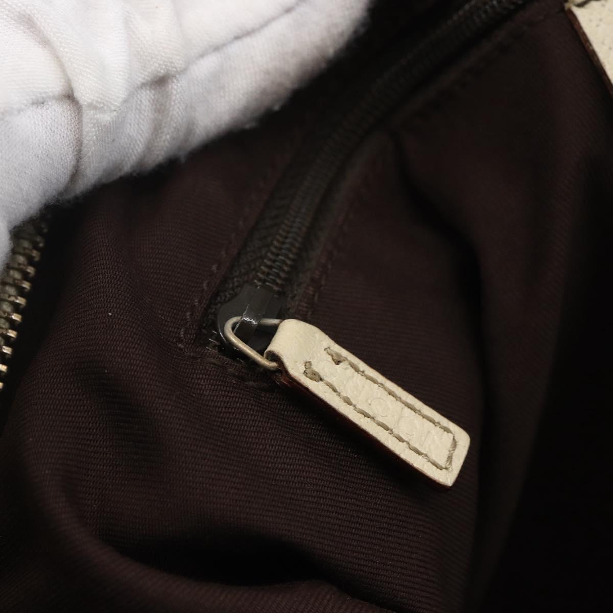 GUCCI GG Canvas Abbey Shoulder Bag Beige Gold 131326 Auth BA8457