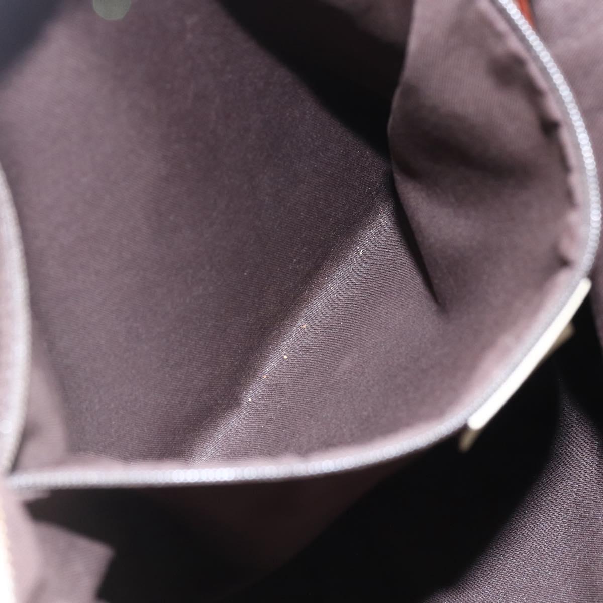 GUCCI GG Canvas Abbey Shoulder Bag Beige Gold 131326 Auth BA8457