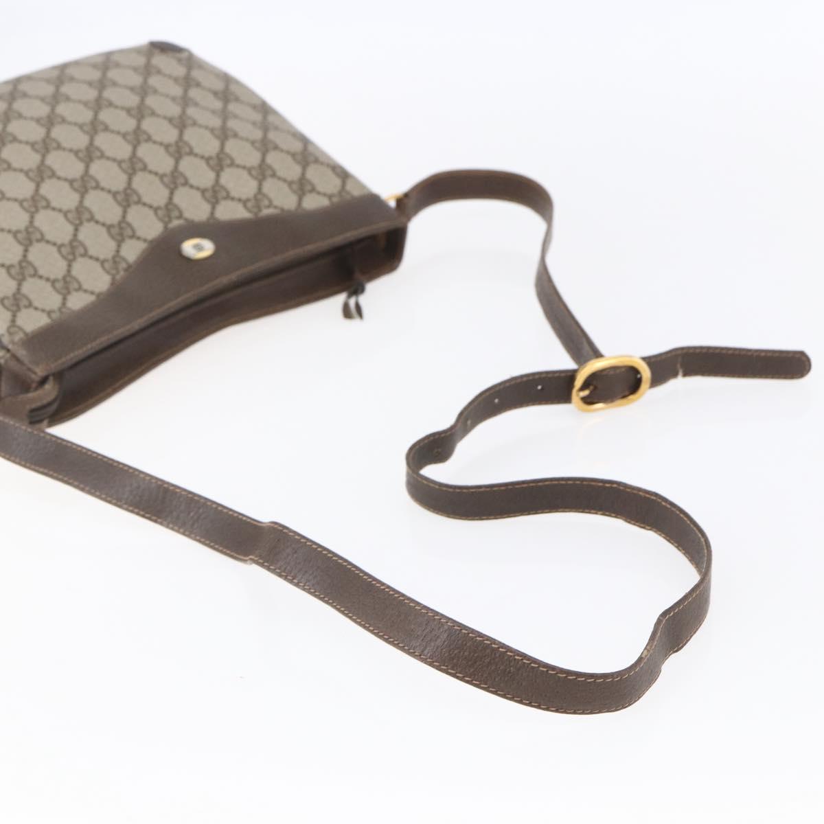 GUCCI GG Supreme Shoulder Bag PVC Beige Gold 32 02 022 Auth BA8458