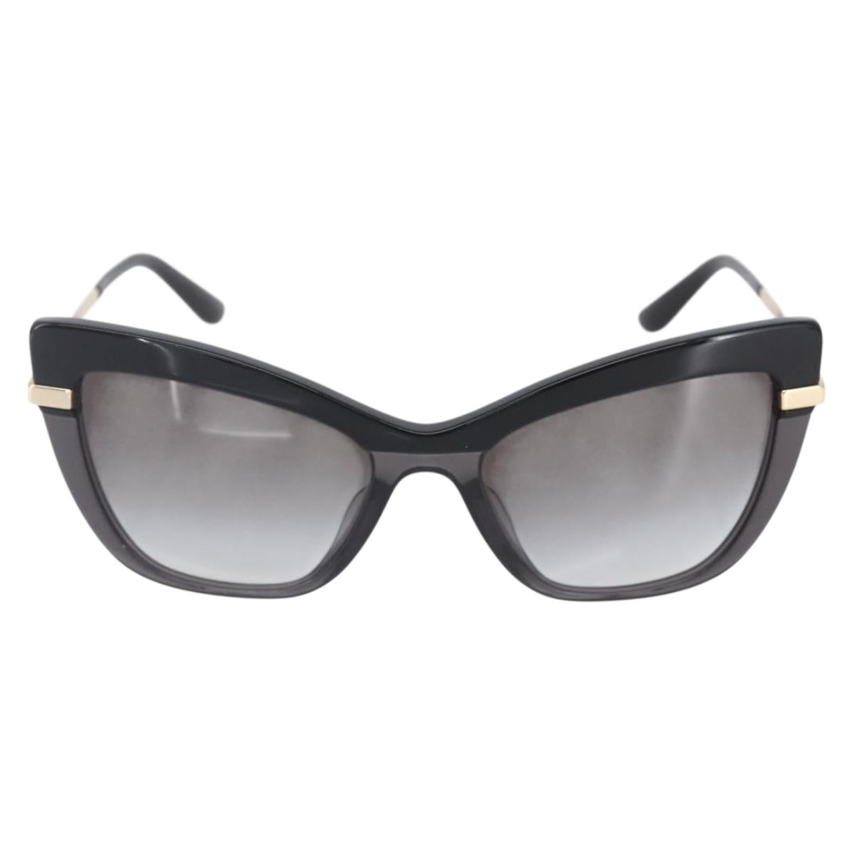 DOLCE&GABBANA Sunglasses plastic Black Auth BA8460