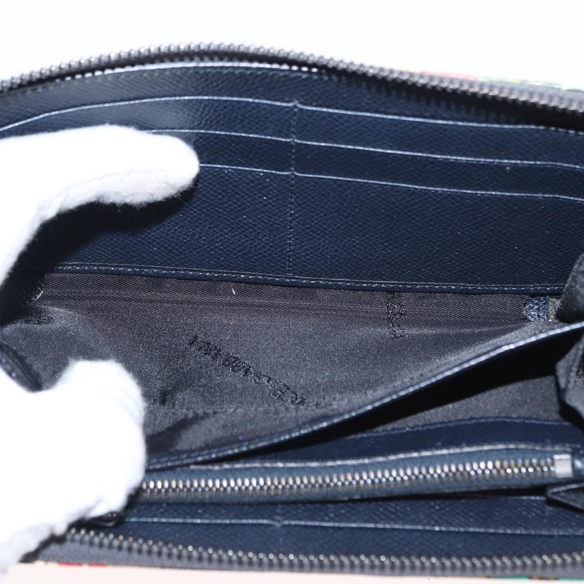 DOLCE&GABBANA Long Wallet Leather Multicolor Auth BA8461