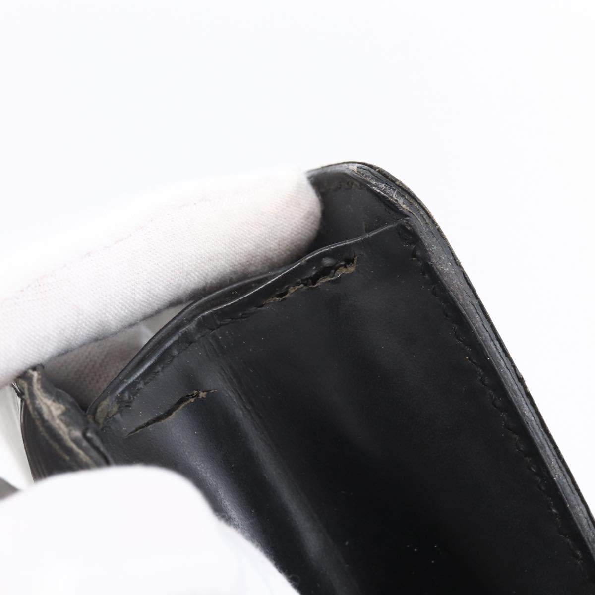 LOUIS VUITTON Epi Pochette Homme Clutch Bag Black M52522 LV Auth BA8471