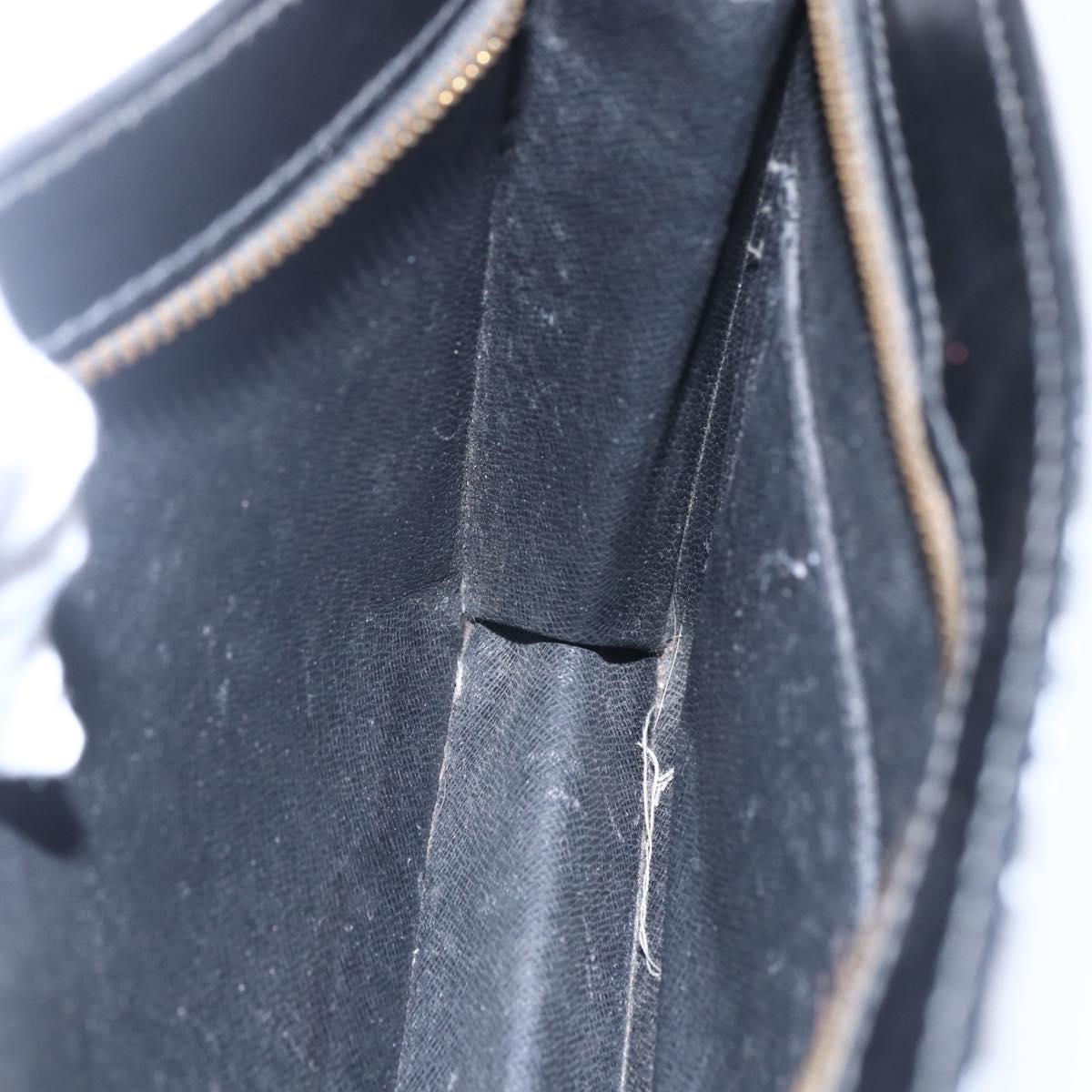 LOUIS VUITTON Epi Pochette Homme Clutch Bag Black M52522 LV Auth BA8471