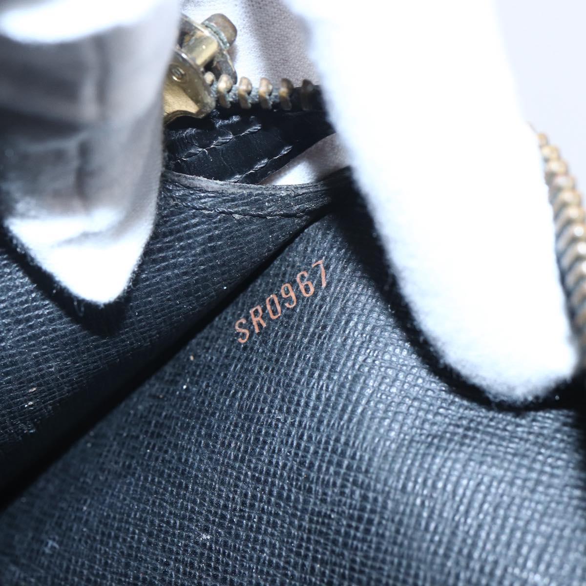 LOUIS VUITTON Epi Pochette Homme Clutch Bag Black M52522 LV Auth BA8471