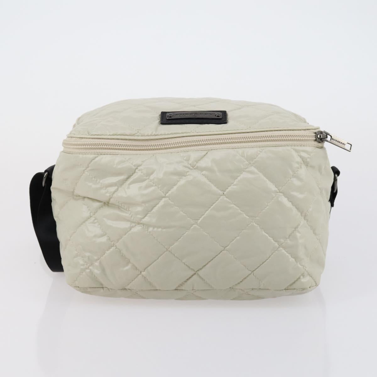 BURBERRY Jimmy Choo Shoulder Bag Nylon Leather 2 Set Beige Ivory Auth BA8473