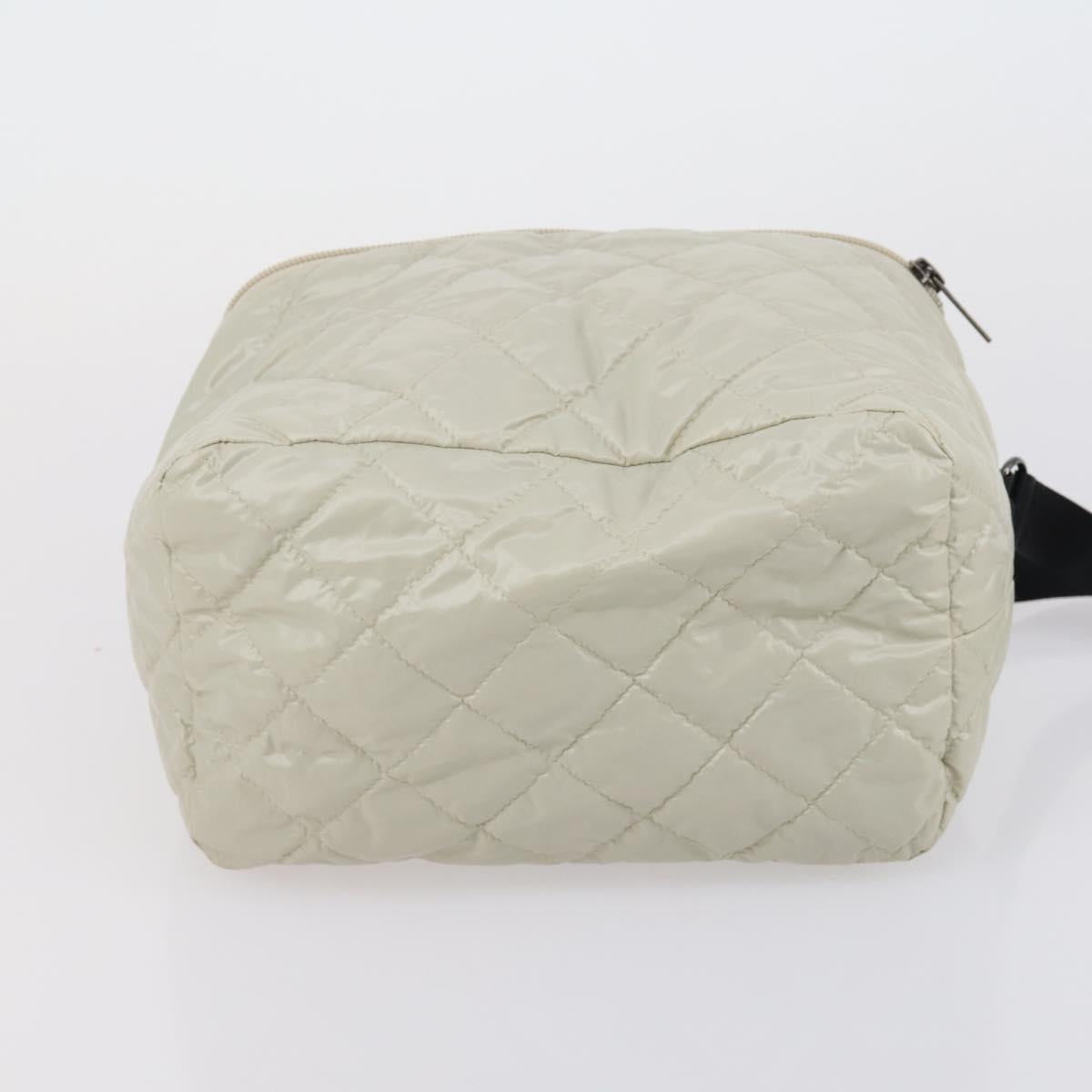 BURBERRY Jimmy Choo Shoulder Bag Nylon Leather 2 Set Beige Ivory Auth BA8473