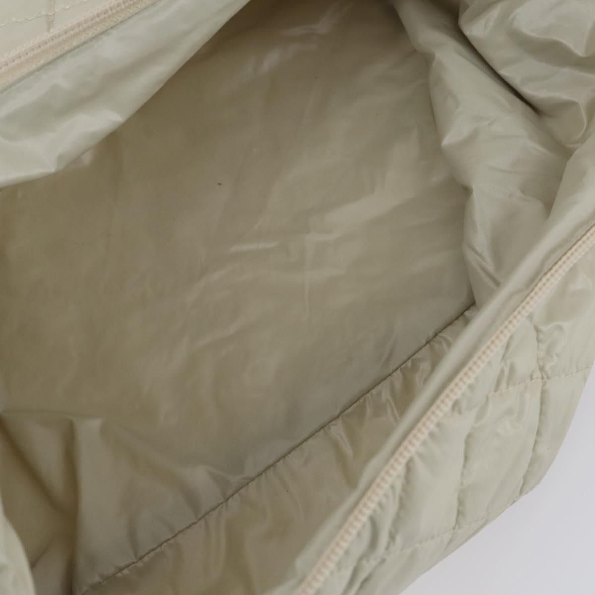 BURBERRY Jimmy Choo Shoulder Bag Nylon Leather 2 Set Beige Ivory Auth BA8473