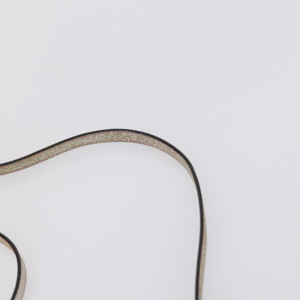 BURBERRY Jimmy Choo Shoulder Bag Nylon Leather 2 Set Beige Ivory Auth BA8473