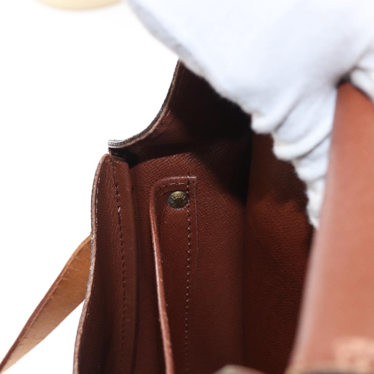 LOUIS VUITTON Monogram Cartouchiere MM Shoulder Bag M51253 LV Auth BA8476