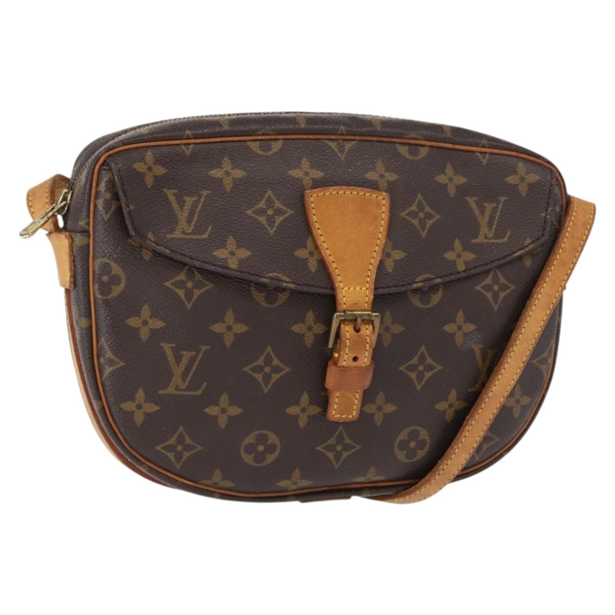 LOUIS VUITTON Monogram Jeune Fille MM Shoulder Bag M51226 LV Auth BA8478