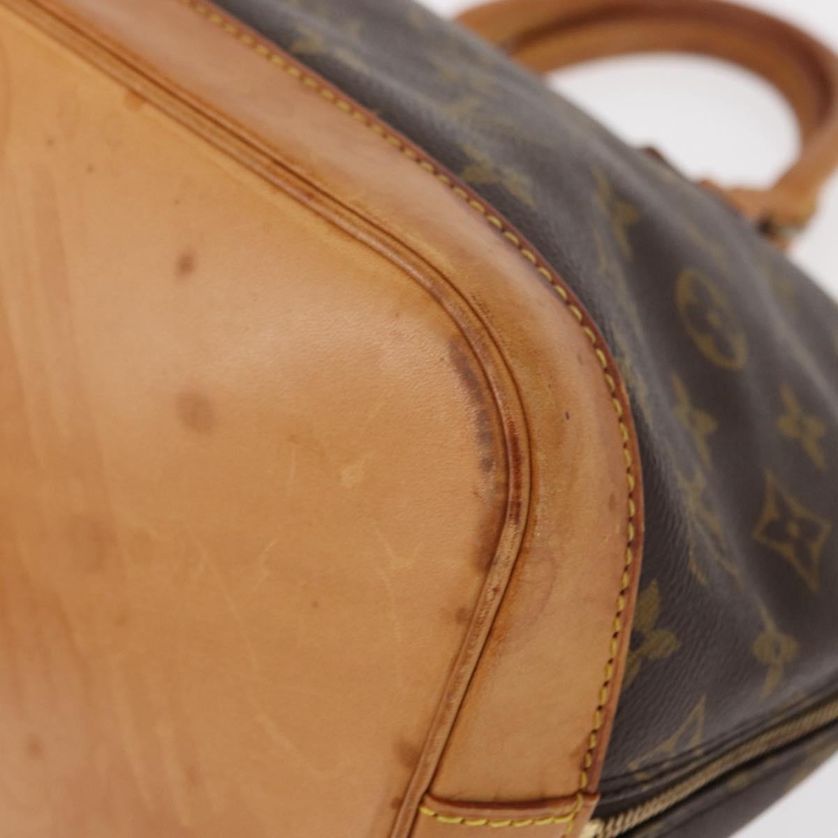 LOUIS VUITTON Monogram Alma Hand Bag M51130 LV Auth BA8479