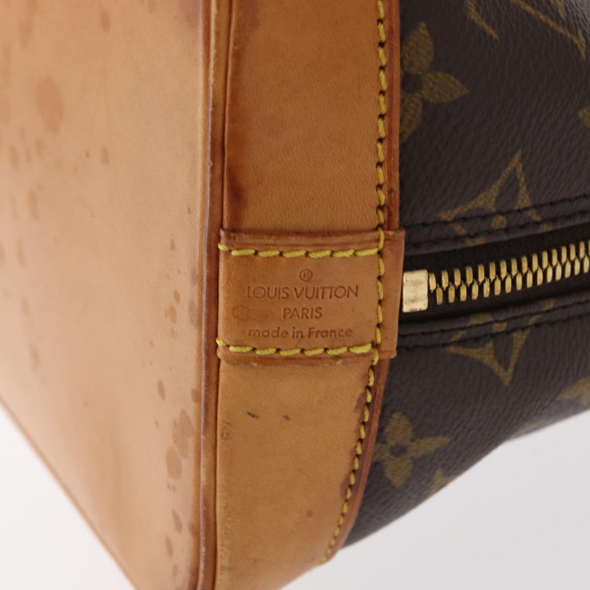 LOUIS VUITTON Monogram Alma Hand Bag M51130 LV Auth BA8479
