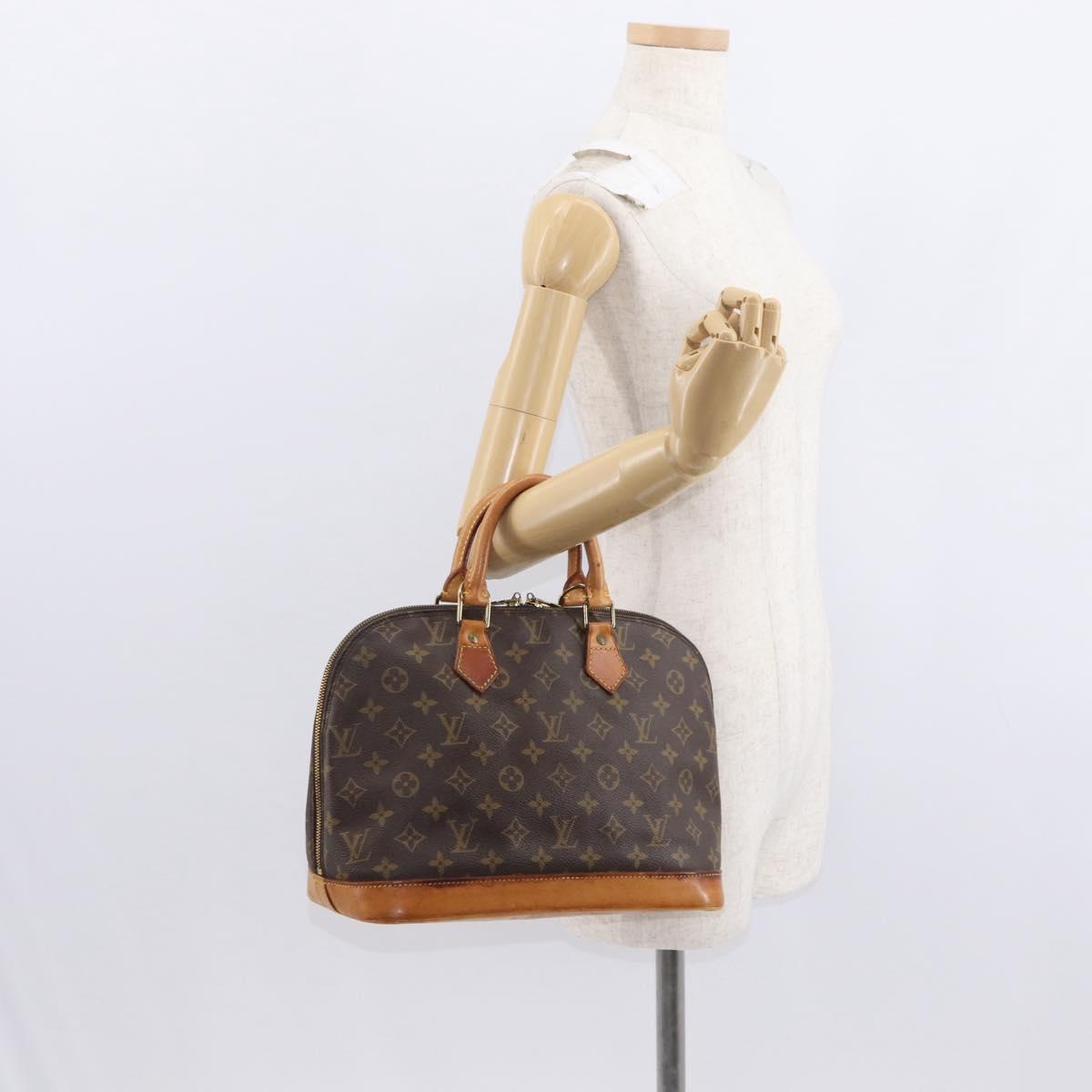 LOUIS VUITTON Monogram Alma Hand Bag M51130 LV Auth BA8479