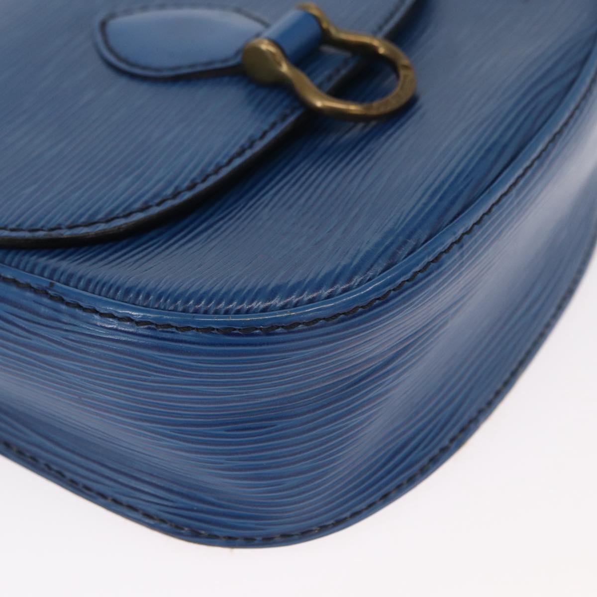 LOUIS VUITTON Epi Saint Cloud PM Shoulder Bag Blue M52195 LV Auth BA8480