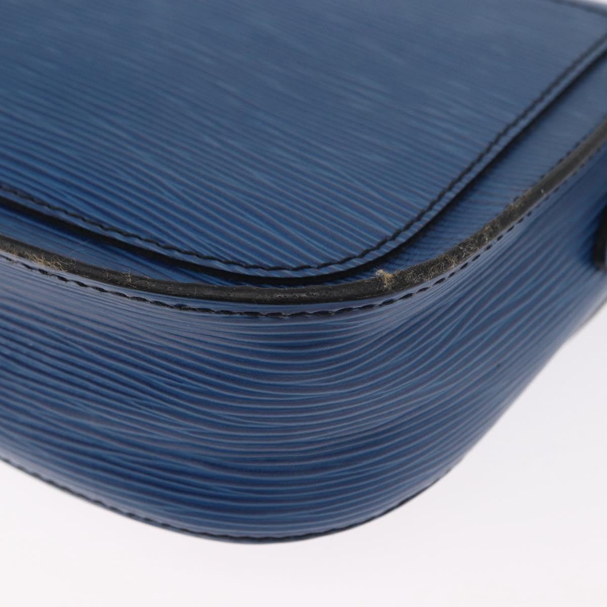 LOUIS VUITTON Epi Saint Cloud PM Shoulder Bag Blue M52195 LV Auth BA8480