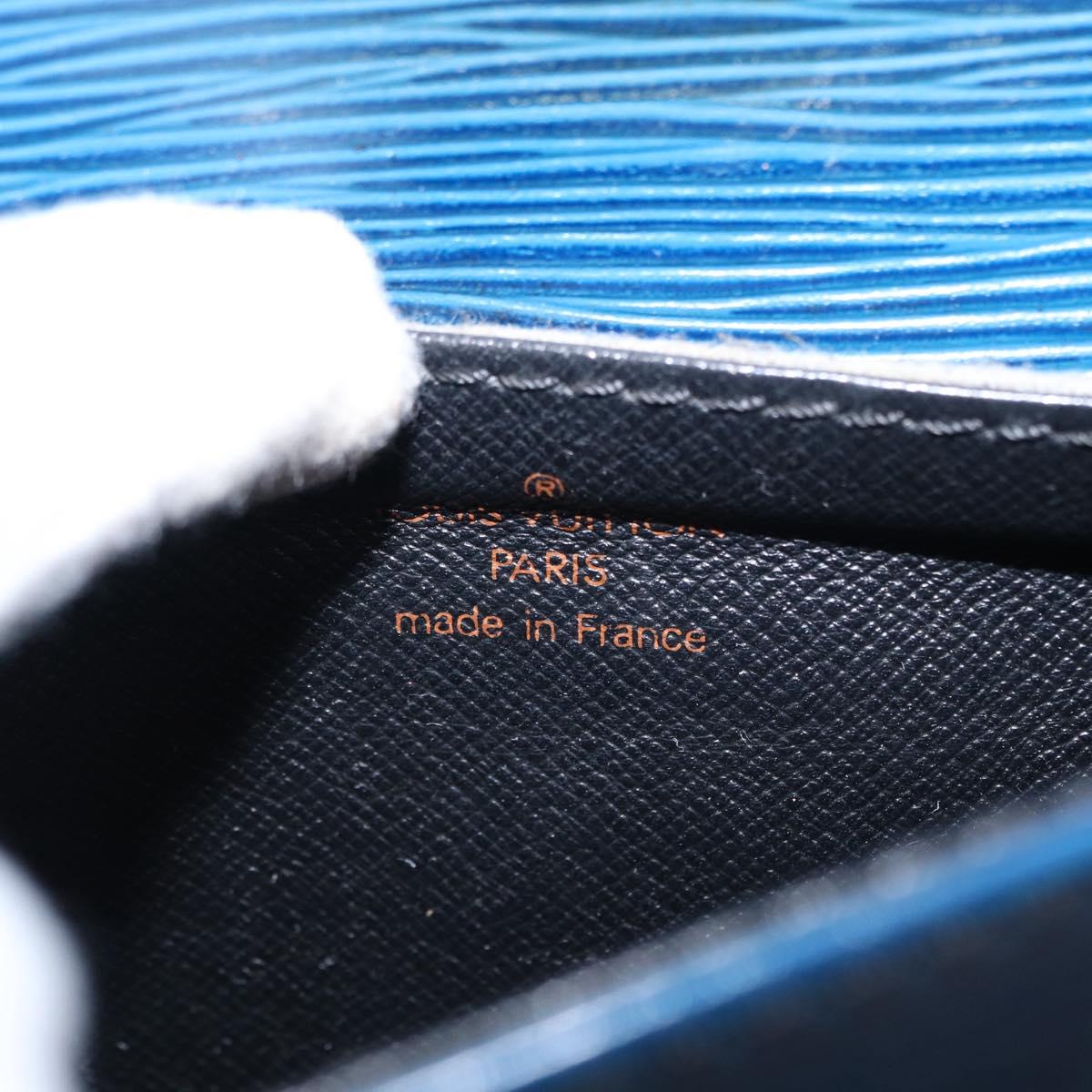 LOUIS VUITTON Epi Saint Cloud PM Shoulder Bag Blue M52195 LV Auth BA8480