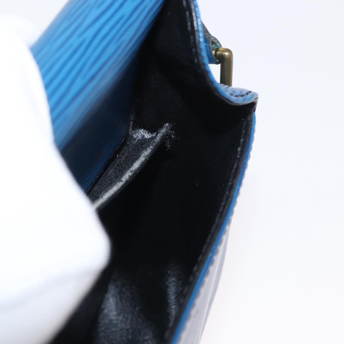 LOUIS VUITTON Epi Saint Cloud PM Shoulder Bag Blue M52195 LV Auth BA8480