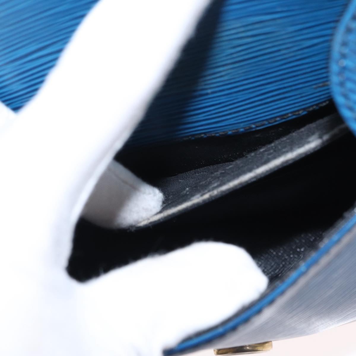 LOUIS VUITTON Epi Saint Cloud PM Shoulder Bag Blue M52195 LV Auth BA8480