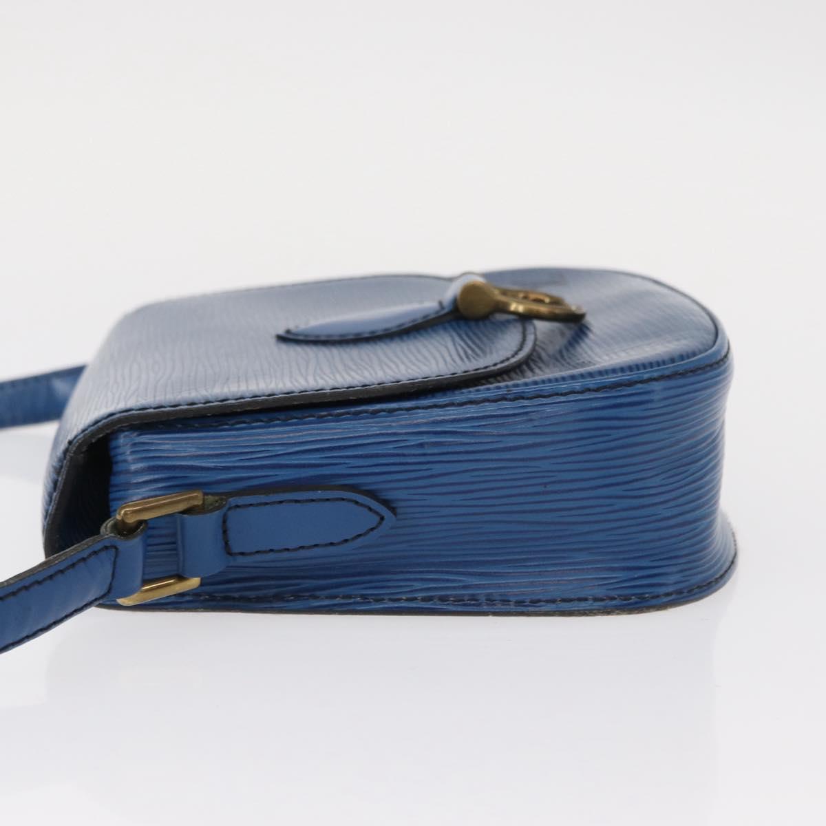 LOUIS VUITTON Epi Saint Cloud PM Shoulder Bag Blue M52195 LV Auth BA8480