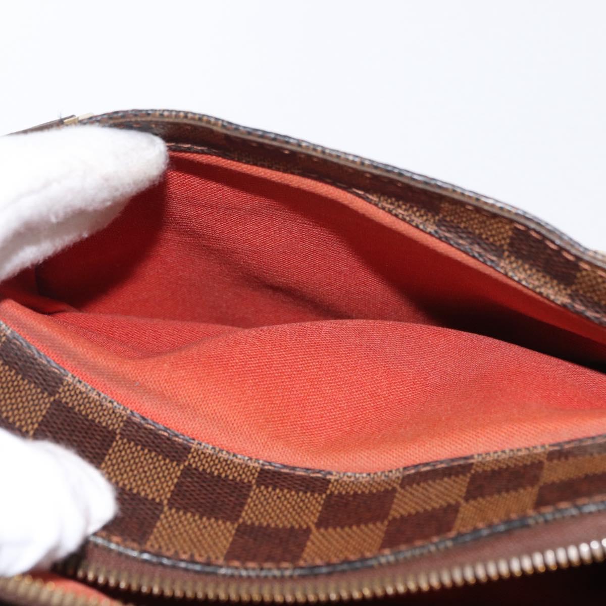 LOUIS VUITTON Damier Ebene Belem PM Hand Bag N51173 LV Auth BA8482