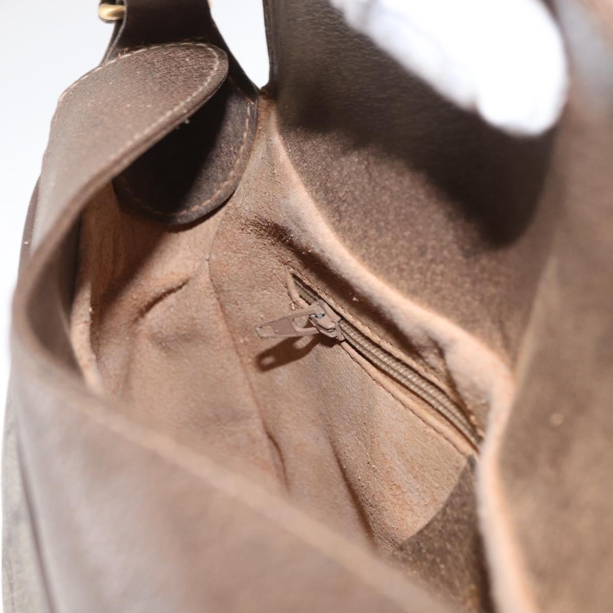 GUCCI GG Supreme Web Sherry Line Bag PVC Beige Gold 10 02 056 Auth BA8485