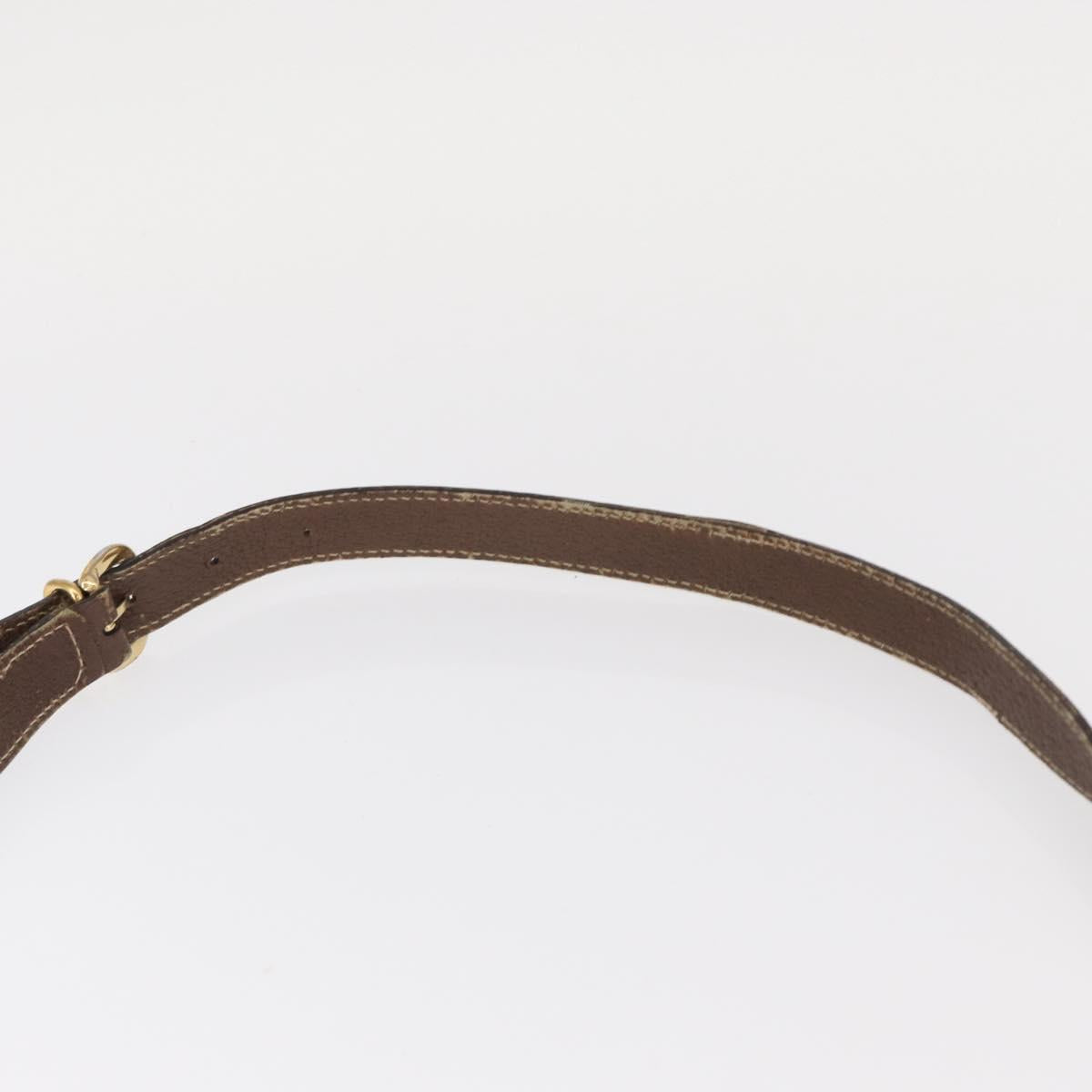 GUCCI GG Supreme Web Sherry Line Bag PVC Beige Gold 002 115 6697 Auth BA8486