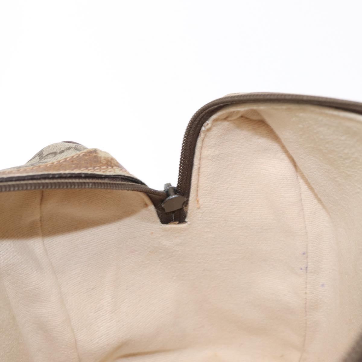 GUCCI GG Supreme Web Sherry Line Bag PVC Beige Gold 002 115 6697 Auth BA8486