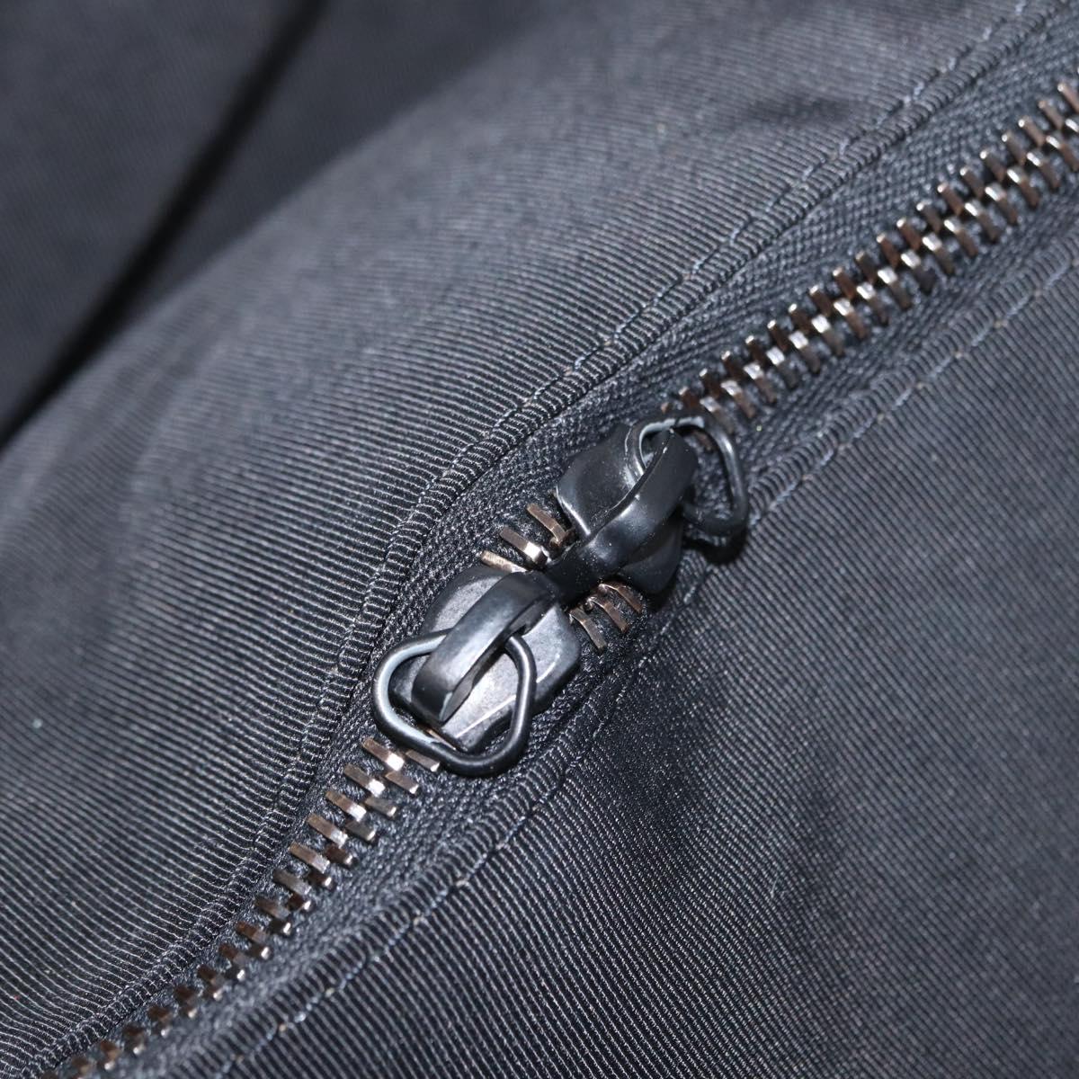 CHANEL Tote Bag Leather Black Silver CC Auth BA8491