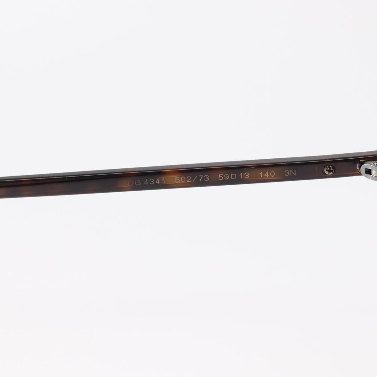 DOLCE&GABBANA Sunglasses plastic Brown Auth BA8496