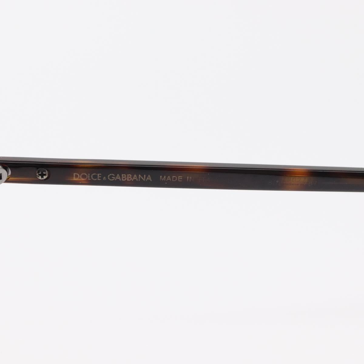 DOLCE&GABBANA Sunglasses plastic Brown Auth BA8496