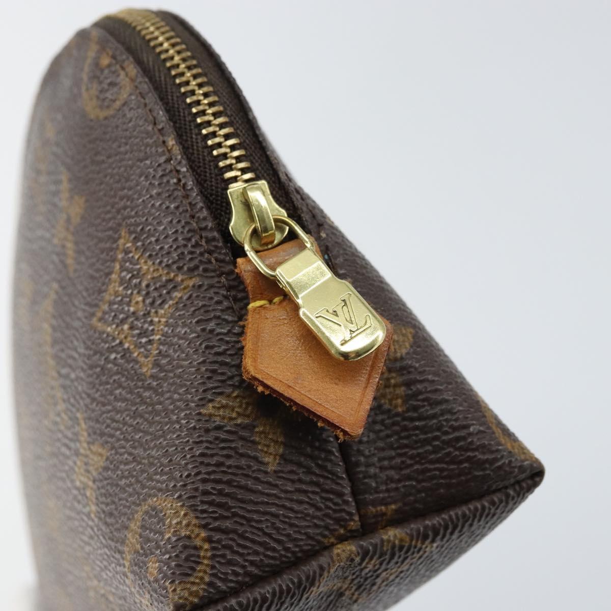 LOUIS VUITTON Monogram Pochette Cosmetic PM Pouch M43998 LV Auth BA8498