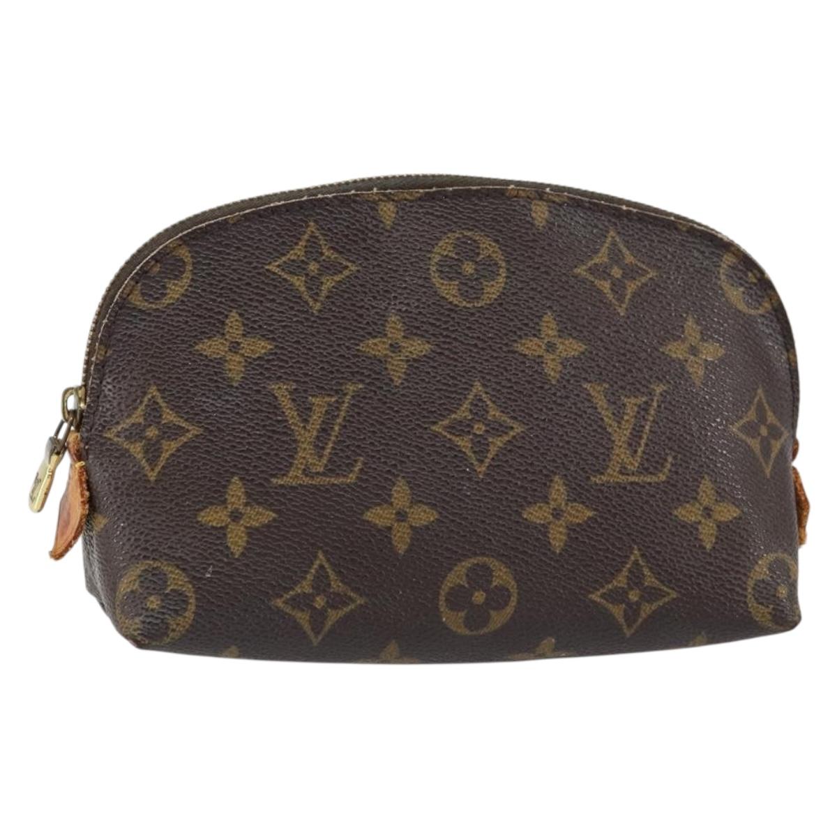 LOUIS VUITTON Monogram Pochette Cosmetic PM Pouch M43998 LV Auth BA8499