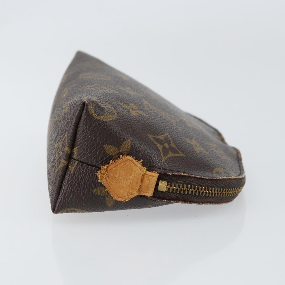 LOUIS VUITTON Monogram Pochette Cosmetic PM Pouch M43998 LV Auth BA8499