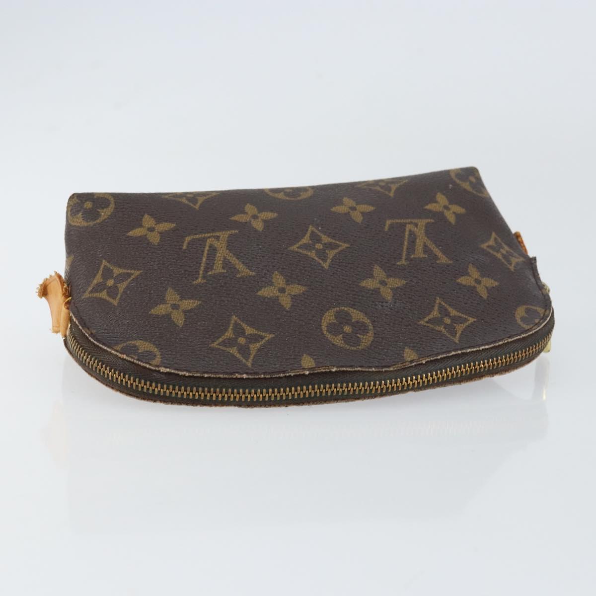 LOUIS VUITTON Monogram Pochette Cosmetic PM Pouch M43998 LV Auth BA8499