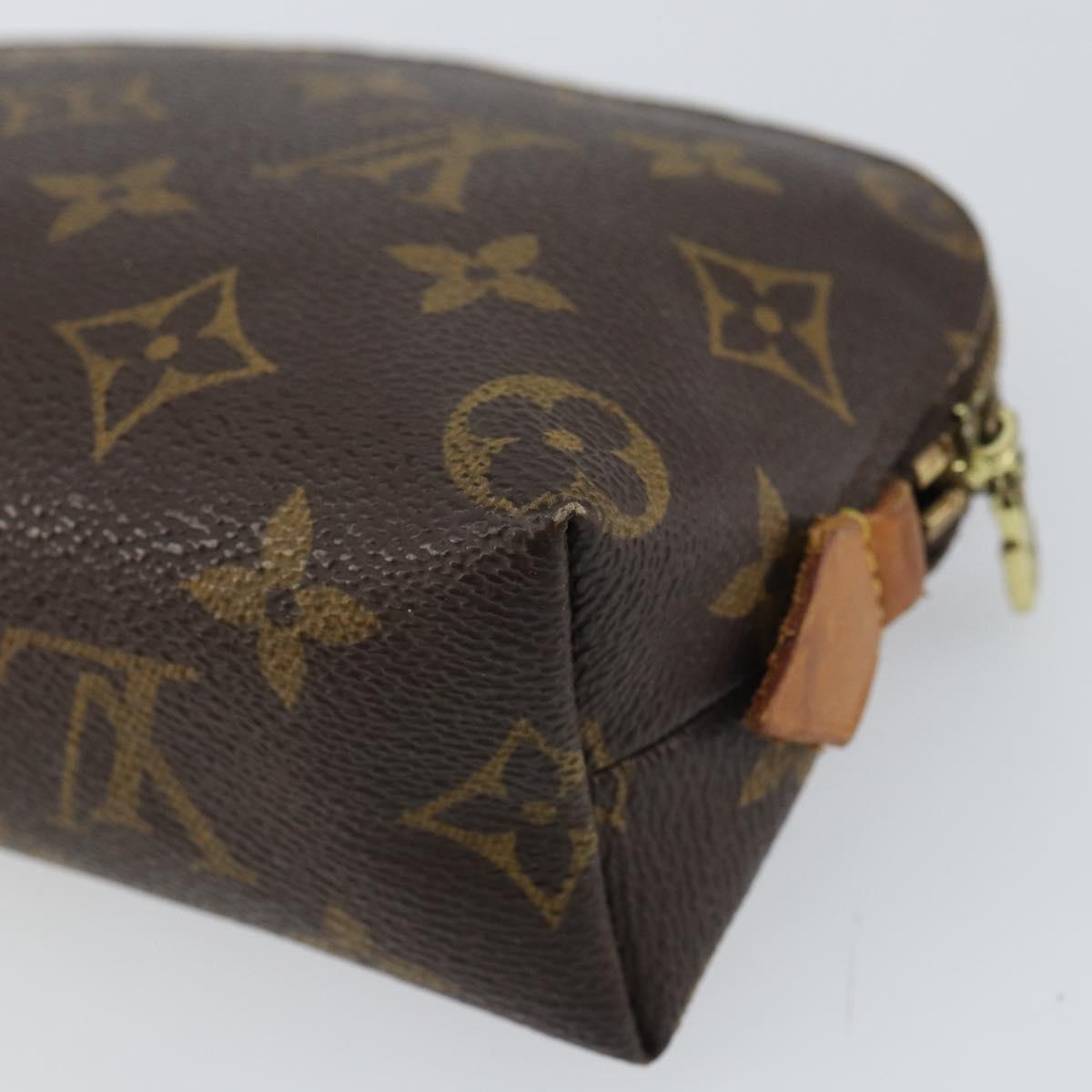 LOUIS VUITTON Monogram Pochette Cosmetic PM Pouch M43998 LV Auth BA8500