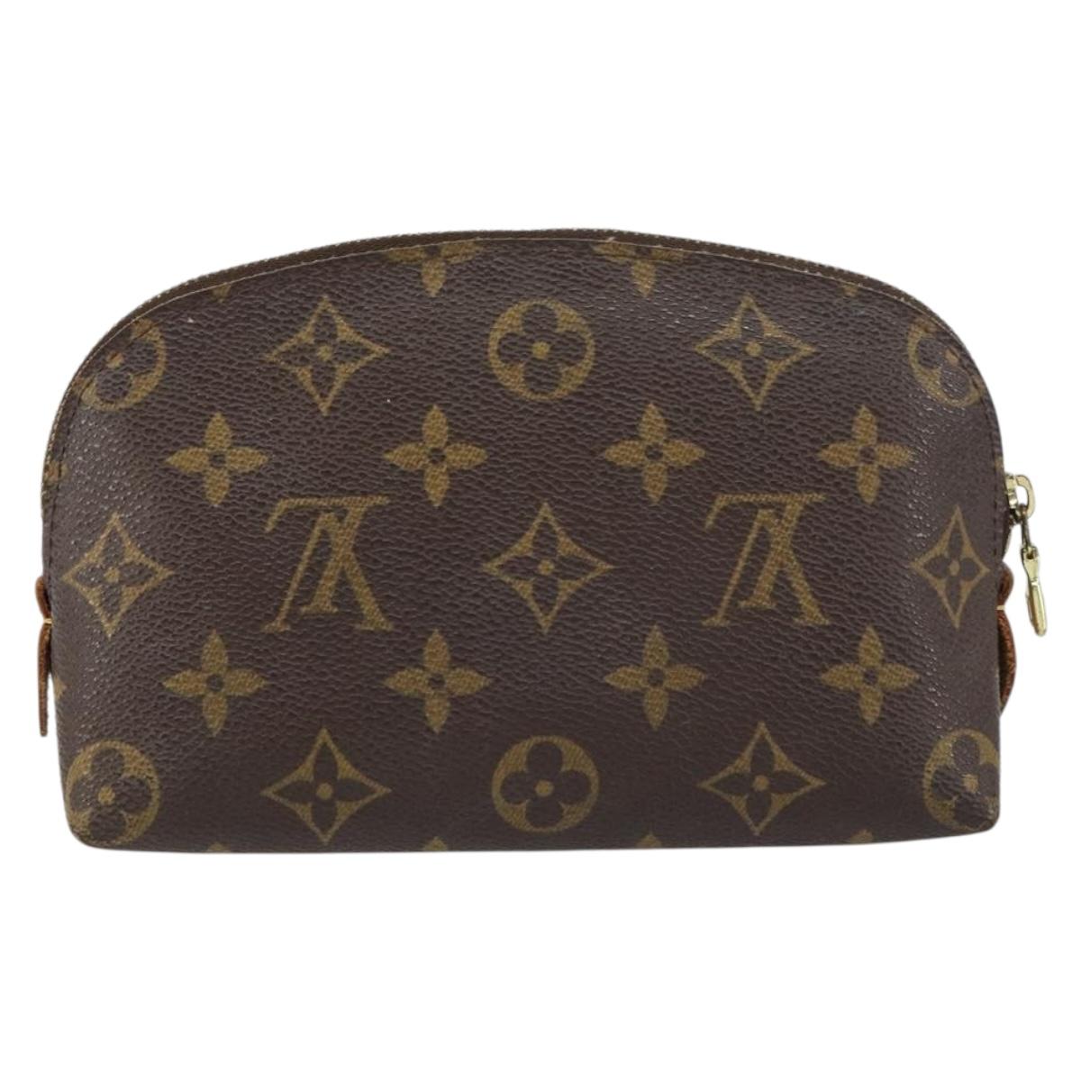 LOUIS VUITTON Monogram Pochette Cosmetic PM Pouch M43998 LV Auth BA8500