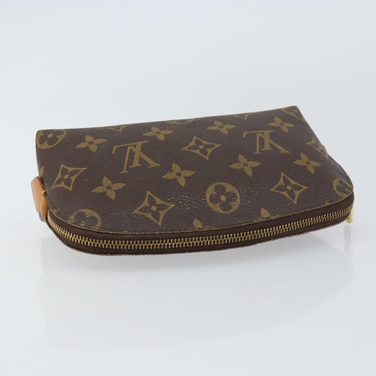 LOUIS VUITTON Monogram Pochette Cosmetic PM Pouch M43998 LV Auth BA8500